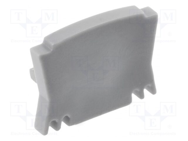 Cap for LED profiles; silver; 10pcs.