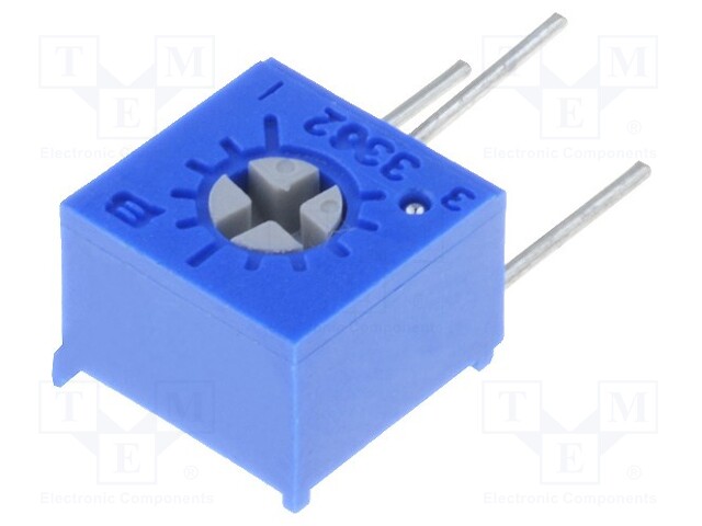 Potentiometer: mounting; single turn,vertical; 500kΩ; 500mW; ±10%