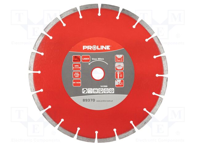 Cutting diamond wheel; Ø: 300mm; Øhole: 25.4mm; Disc thick: 2.9mm