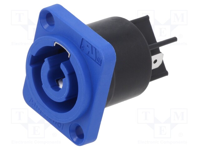Socket; circular; male; PIN: 3; 25A; thermoplastic; Series: HP; IP54