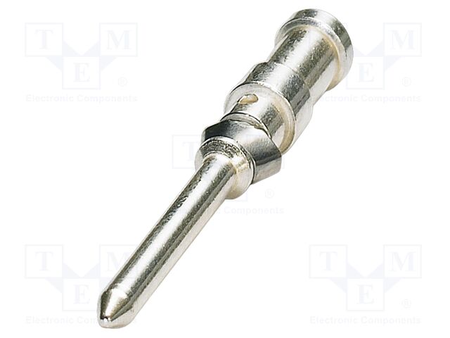 Contact; male; silver plated; 1.5mm2; turned contacts; crimped