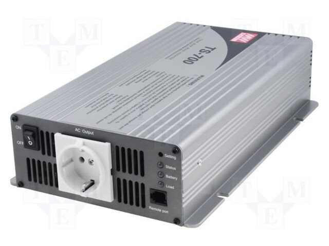 Converter: dc/ac; 700W; Uout: 230VAC; 21÷30VDC; 295x184x70mm; 90%
