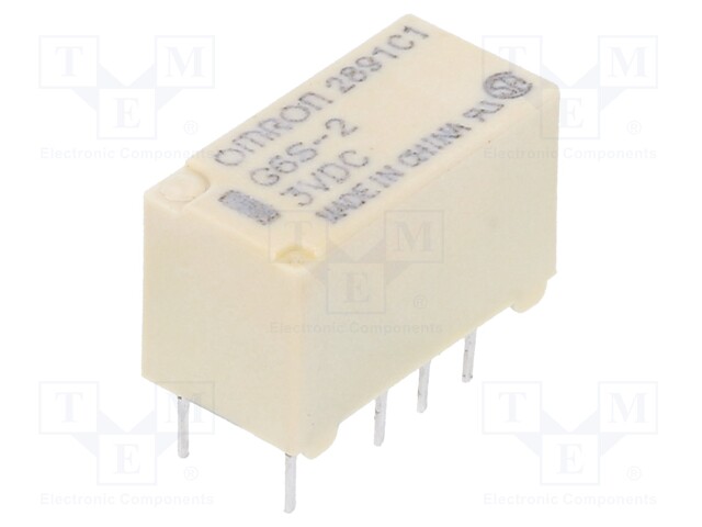 Relay: electromagnetic; DPDT; Ucoil: 3VDC; 0.5A/125VAC; 2A/30VDC