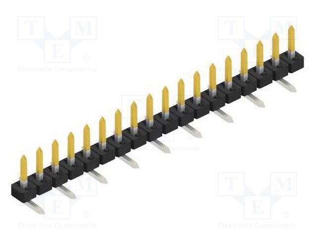 Connector: pin strips; pin header; male; PIN: 18; 2mm; SMT; 1x18