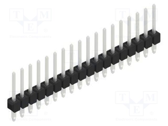 Connector: pin strips; pin header; male; PIN: 18; 2.54mm; THT; 1x18