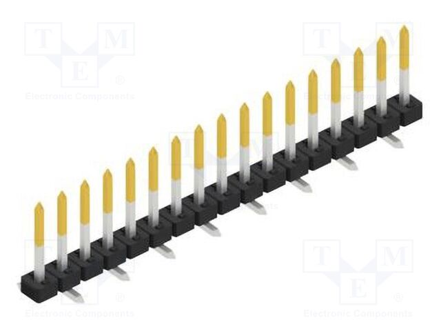 Connector: pin strips; pin header; male; PIN: 17; 2mm; SMT; 1x17