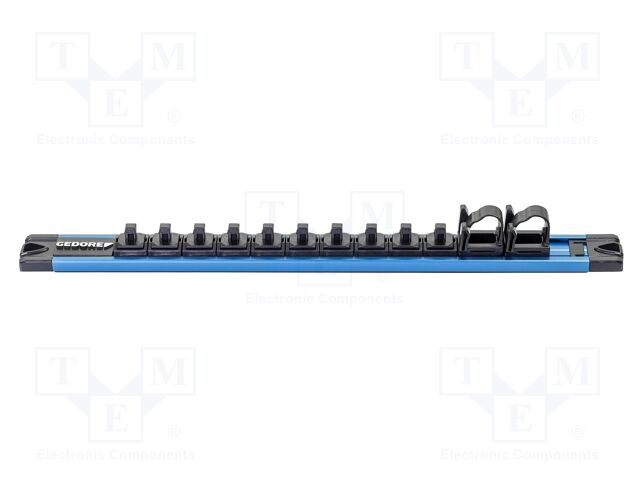 Magnetic rail; 340x34x30mm; socket bits,screwdriver bits; 1/4"