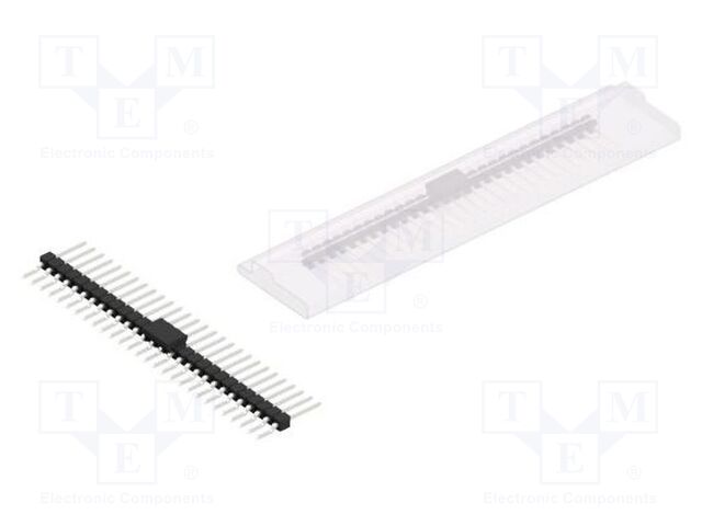 Connector: pin strips; pin header; male; PIN: 28; 2.54mm; SMT; 1x28