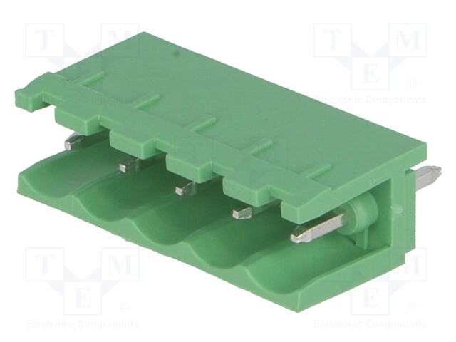 Pluggable terminal block; 5mm; ways: 5; straight; socket; male