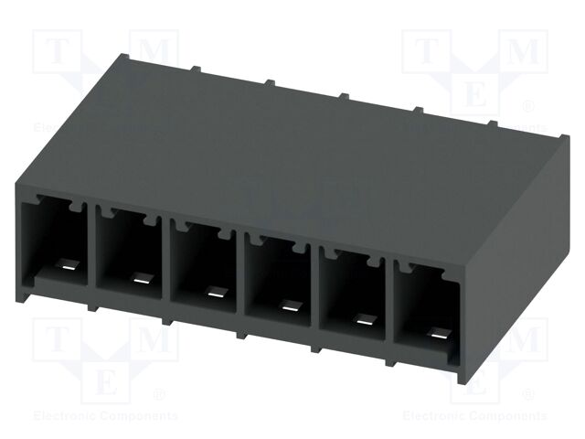 PCB headers, nominal cross section: 6 mm?, color: black, nom