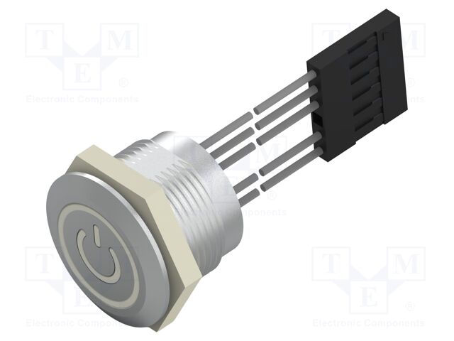 Switch: capacitive; Pos: 2; SPST; 1A/24VDC; IP68; OFF-ON; Ø19.2mm