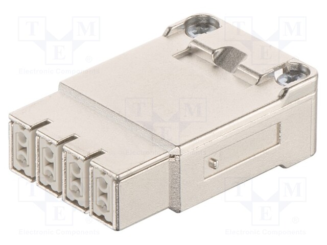 RECTANGULAR MODULE, RECEPTACLE, 8 POSITION, CRIMP