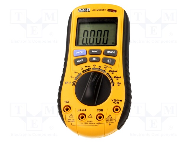 Digital multimeter; LCD 3,75 digit (3999) 18mm,with a backlit