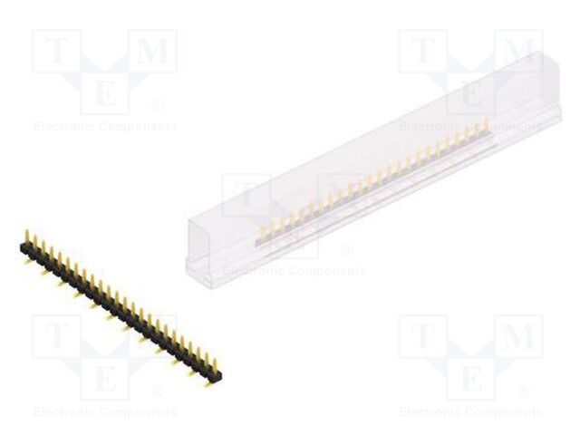 Connector: pin strips; pin header; male; PIN: 24; 2.54mm; SMT; 1x24