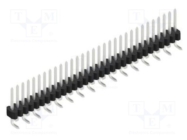 Connector: pin strips; pin header; male; PIN: 31; 1.27mm; SMT; 1x31