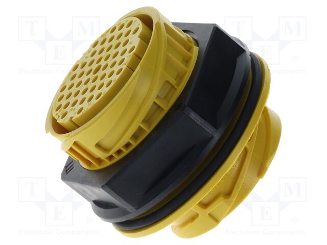 Connector: circular; socket; female; APD; 48V; PIN: 51; IP67; yellow