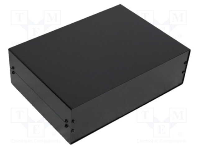 Enclosure: with panel; X: 367mm; Y: 300mm; Z: 134mm; aluminium; black