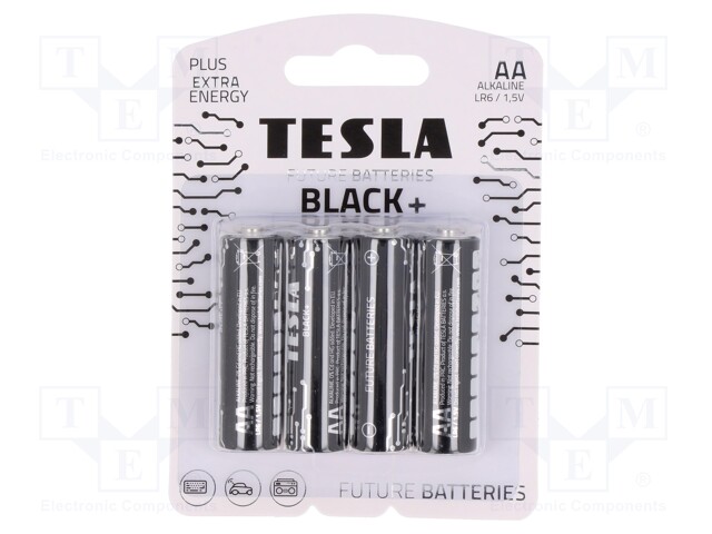 Battery: alkaline; 1.5V; AA; non-rechargeable; Ø14.5x50.5mm; 4pcs.