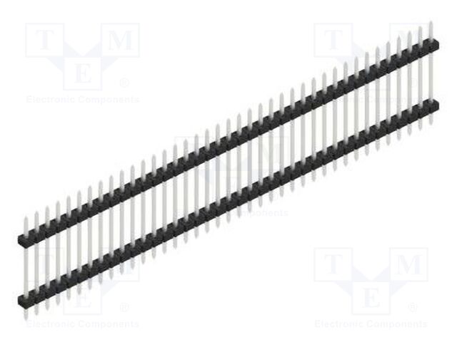 Connector: pin strips; pin header; male; PIN: 39; 2mm; THT; 1x39