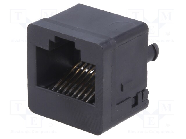 Socket; RJ45; PIN: 8; unshielded,low profile; gold-plated; on PCBs