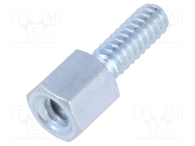 Threaded head screw; Thread len: 7.92mm; Thread: UNC4-40