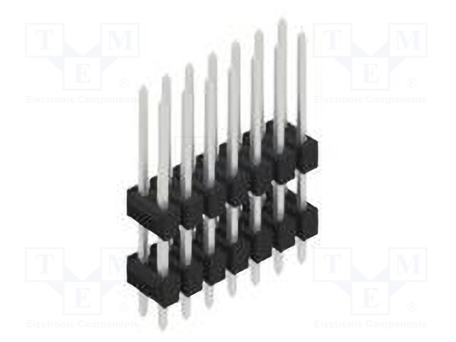 Connector: pin strips; pin header; male; PIN: 14; 2.54mm; THT; 2x7