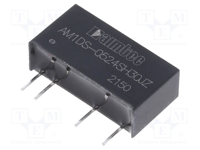 Converter: DC/DC; 1W; Uin: 4.5÷5.5V; 24VDC; Iout: 42mA; SIP7; 2.3g