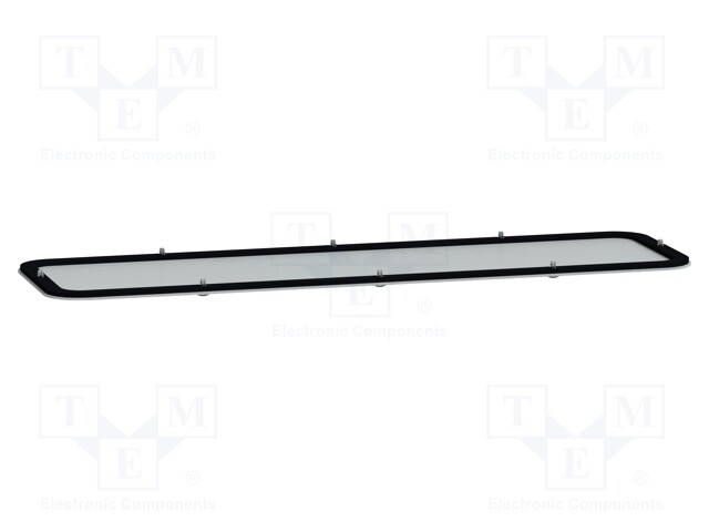 Cable gland plate; steel; W: 130mm; L: 445mm; Spacial S3D; D: 1.5mm