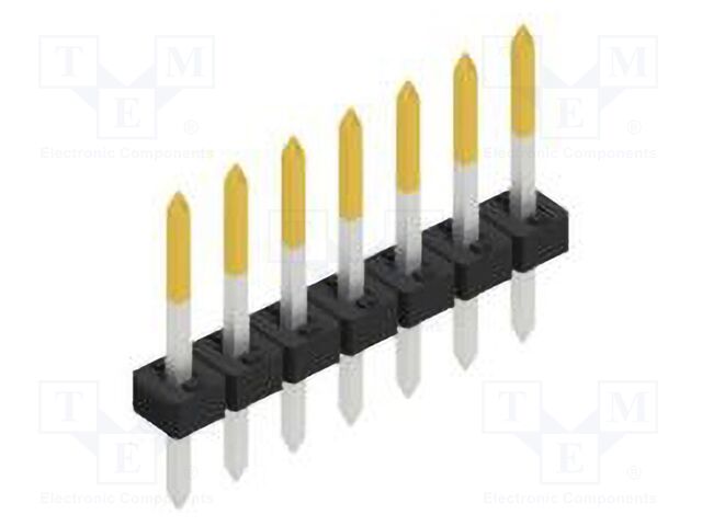 Connector: pin strips; pin header; male; PIN: 7; 2mm; THT; 1x7; 100V