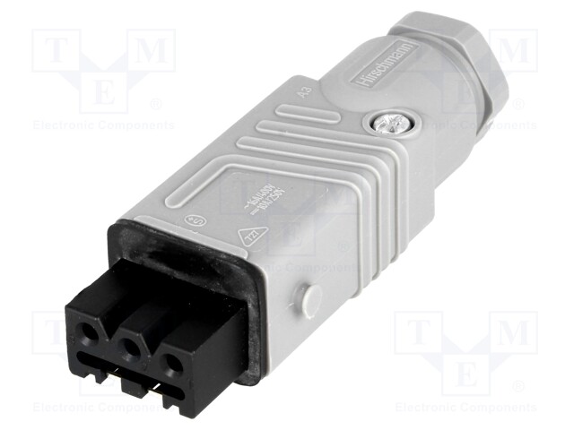 Connector: rectangular; ST; plug; female; PIN: 3; tinned; IP54; 16A