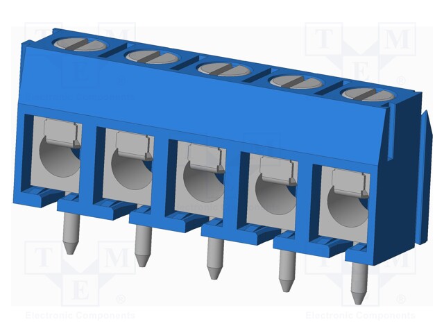 Connector: PCB terminal block; terminal; Plating: tinned; on PCBs