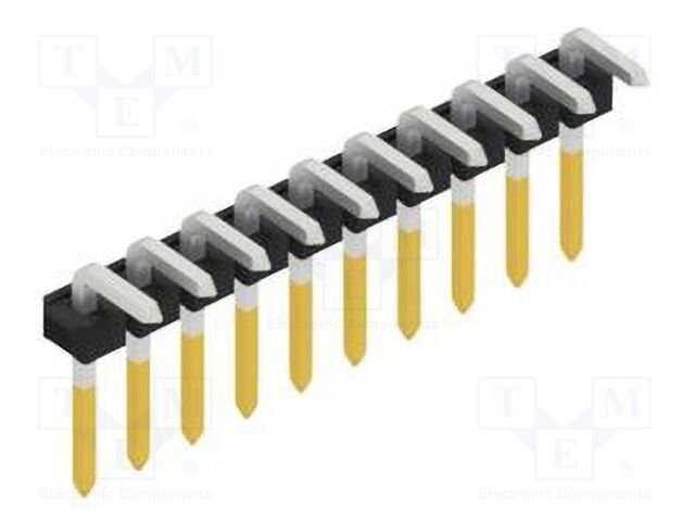 Connector: pin strips; pin header; male; PIN: 10; 2.54mm; THT; 1x10