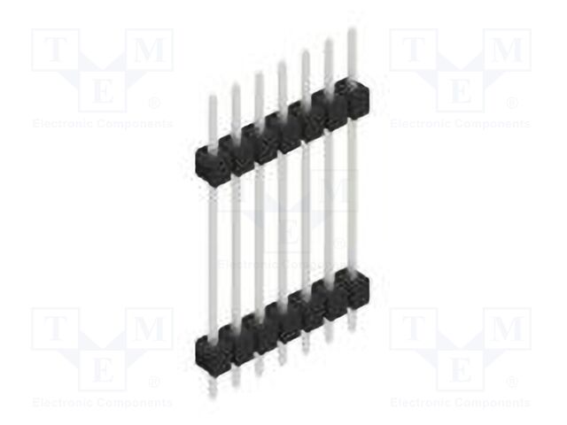 Connector: pin strips; pin header; male; PIN: 7; 2.54mm; THT; 1x7