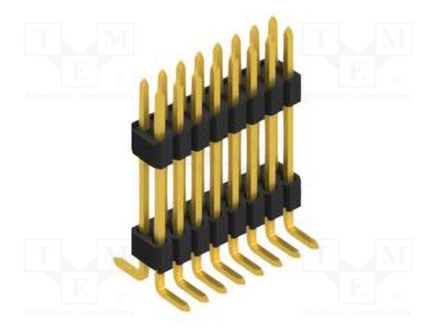 Connector: pin strips; pin header; male; PIN: 16; 1.27mm; SMT; 2x8