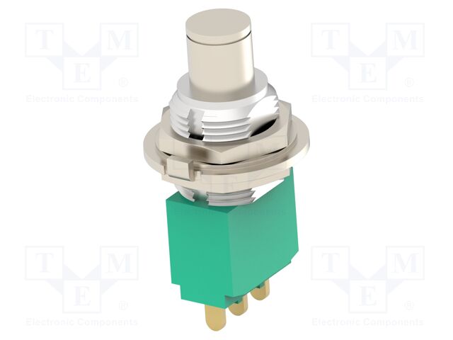 Switch: push-button; Pos: 2; SPST-NC; 3A/250VAC; 4A/28VDC; ON-(OFF)