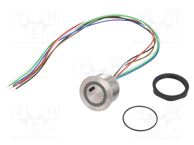 Switch: vandal resistant; Pos: 2; SPST; 0.1A/42VAC; 0.1A/60VDC