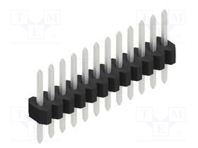 Connector: pin strips; pin header; male; PIN: 12; 1.27mm; THT; 1x12
