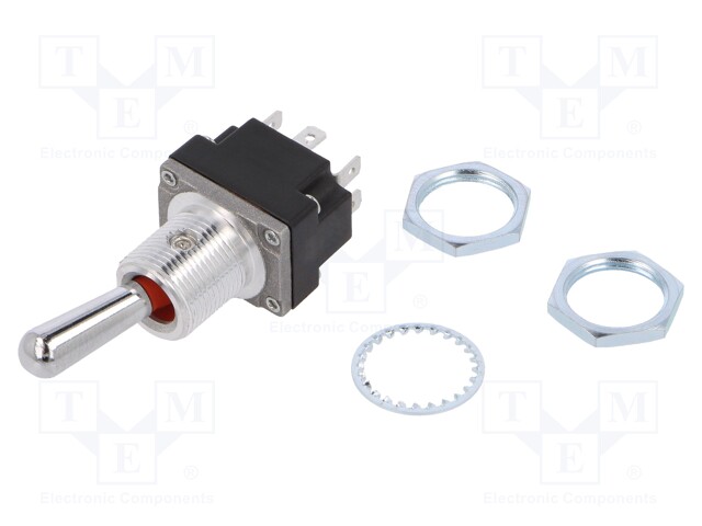 Switch: toggle; Pos: 2; DPDT; ON-ON; 5A/28VAC; Leads: screw; -40÷80°C