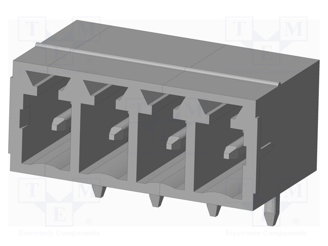 Connector: pluggable terminal block; socket; male; on PCBs