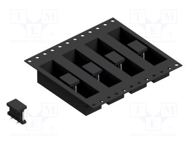 Connector: pin strips; pin header; male; PIN: 5; 2mm; SMT; 1x5; 100V