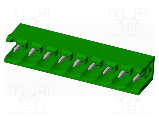 Connector: pluggable terminal block; socket; male; angled 90°