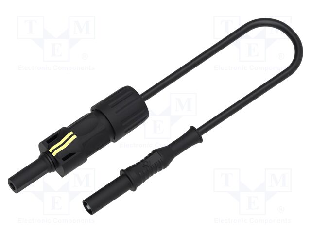 Test adapter; 40A; Len: 1m; black; photovoltaics
