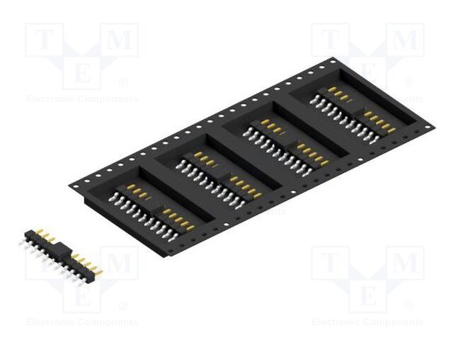Connector: pin strips; pin header; male; PIN: 11; 2.54mm; SMT; 1x11