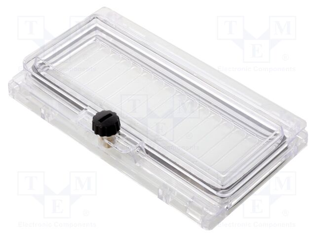 Inspection windows; polycarbonate; 160.7x89.6x23mm; IP65
