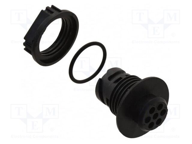 Connector: circular; plug; APD; PIN: 7; IP67; straight; crimped