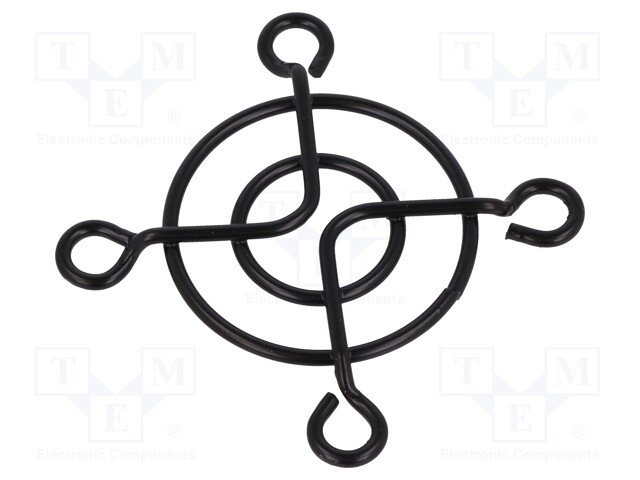 Guard; 40x40mm; Mat: metal; Mounting: screw; Colour: black