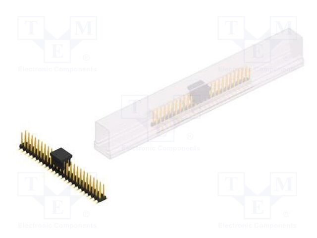 Connector: pin strips; pin header; male; PIN: 50; 2mm; SMT; 2x25