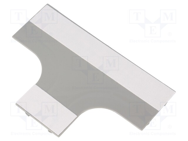 T-connector-base; Colour: grey; Mat: ABS; UL94HB