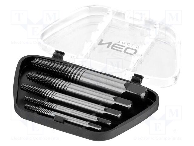 Kit: screw extractor; 5pcs.