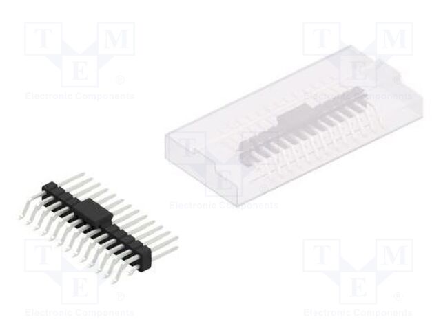 Connector: pin strips; pin header; male; PIN: 26; 2.54mm; SMT; 2x13